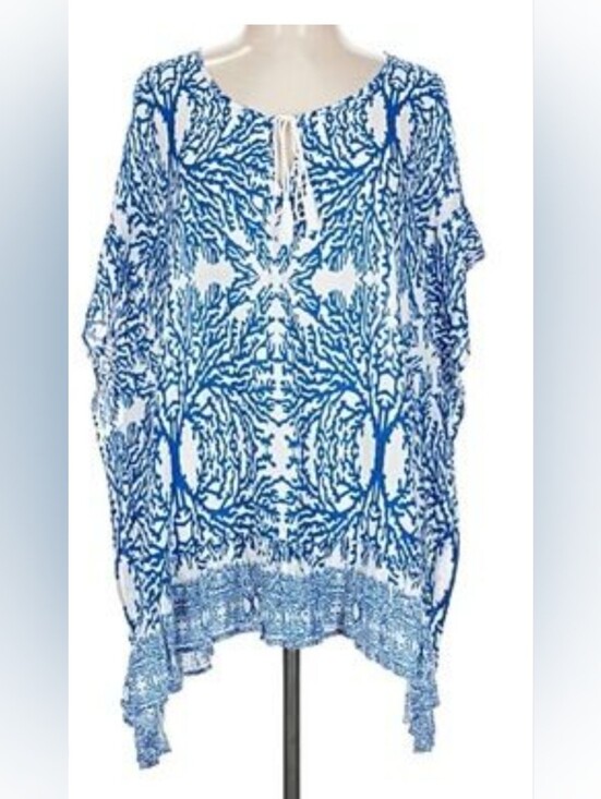 nvelop Tops - NVELOP beach cover-up features a vibrant, coastal-inspired design Size L/XL